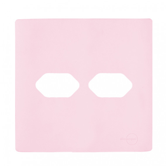 Placa 4x4 2 Tomadas - Novara Pétala